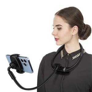 シリコンネック電話ホルダー、ハンズフリーフレキシブルグースネック電話ホルダー、ビデオレコーディングネックハンギング電話ブラケット、電話アクセサリー