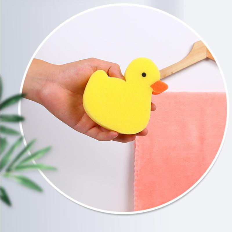 Product Introduction of Baby Bath Sponge Children Animal Shape Sponge Wipe Newborn Cartoon Duck Bath Towel Baby Supplies Bath Baby Stuff Sponge Newborn 2