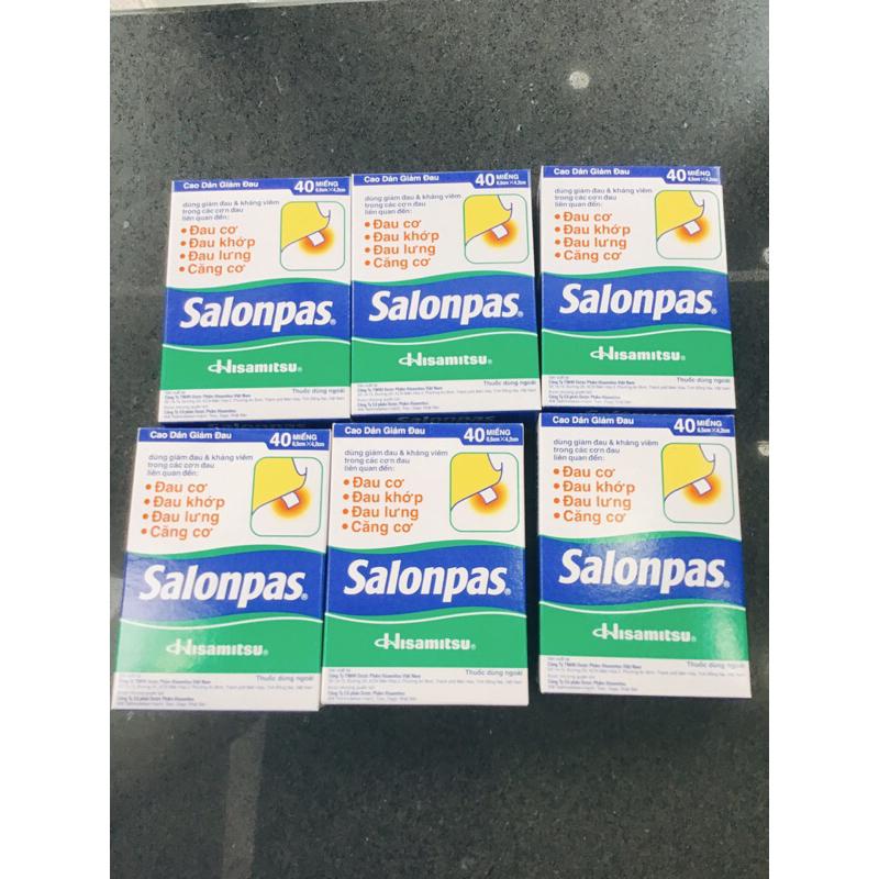 MIẾNG DÁN GIẢM ĐAU SALONPAS Hộp 20 Miếng