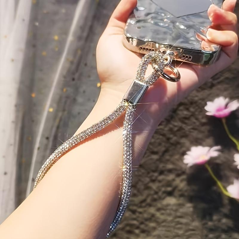 Phone Lanyard Wrist Full Diamond Chain High-end Women's Luxurious Rhinestone Pendant Fashion Pendant High-end Short Lanyard Durable Phone Chain 1