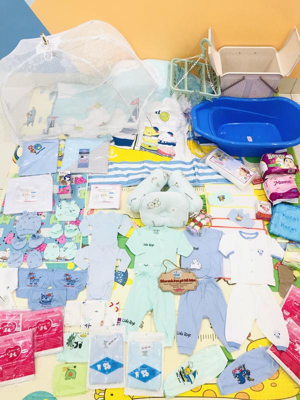 Đồ sơ sinh trọn gói đồ dùng cho bé sơ sinh và mẹ sau sinh-Đồ chuẩn bị đi sinh cho mẹ và bé-đồ sơ sinh bé trai bé gái Len Sơ Mi