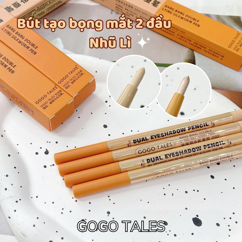 [GOGO TALES] Bút tạo bọng mắt GOGO TALES 2 đầu nhũ, lì Lying Silkworm Pen GT446