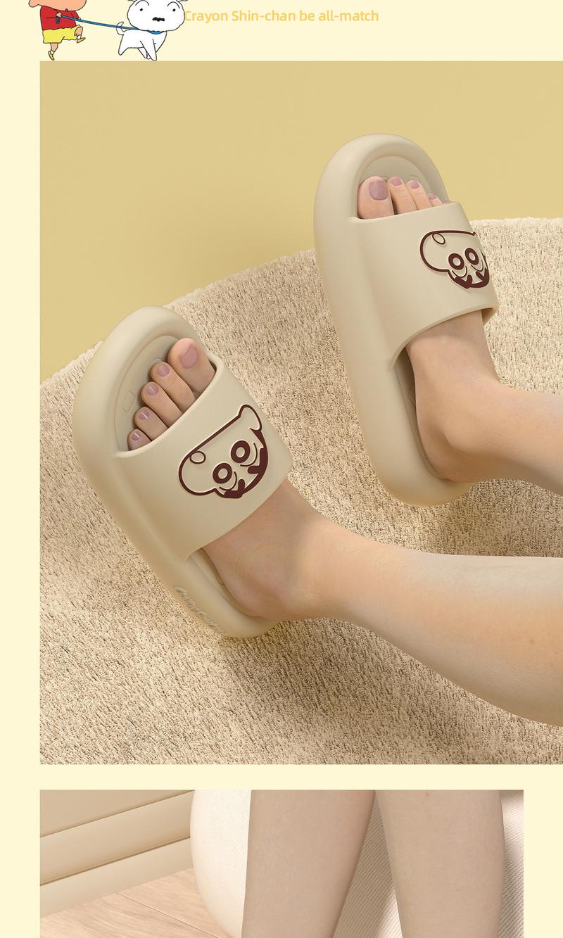 Product Introduction of 2025 New Crayon Shin-chan Slippers for Women, Summer Outdoor Non-Slip Couple Ins Home Cartoon Non-Slip Slippers 6