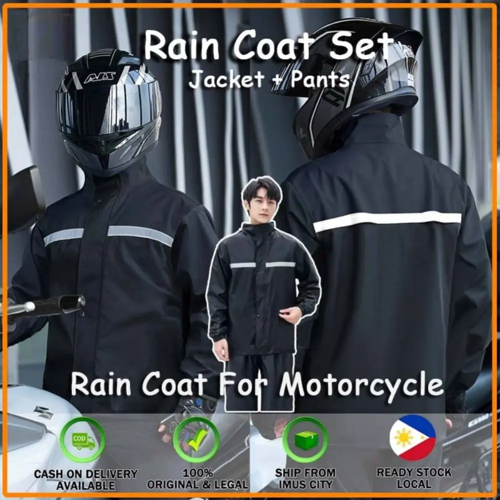 Thickened Rain Coat For Motorcycle Waterproof Motor Bicycle Outdoor Raincoat Men Motorbike Rain Suit