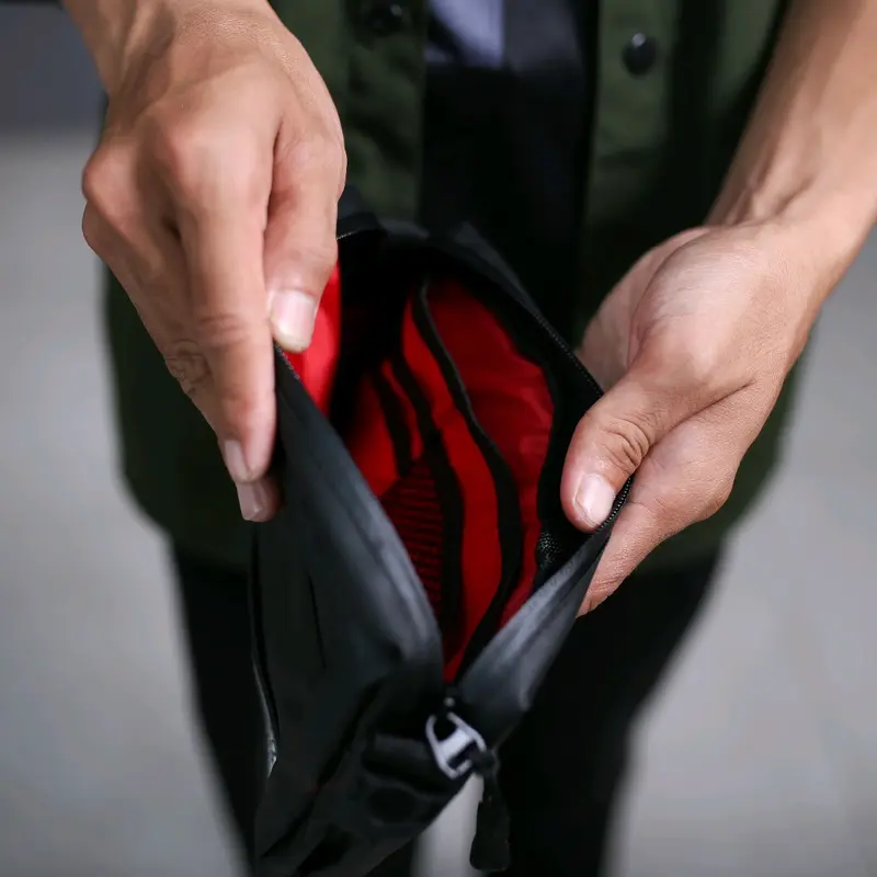 QNA PROJECT - Kepler Clutch Bag - Pouch Pria Wanita Tas Selempang Hand Bag Sling Bag Shoulder Bag - Waterproof - Hitam 1