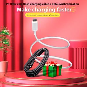สายชาร์จ, ผลิตในสต็อก, โทรศัพท์มือถือ, สายชาร์จเร็ว, พอร์ต Type-C, การชาร์จแฟลช, เข้ากันได้กับ PD, สำหรับ Apple และ Samsung, สายเคเบิลข้อมูล