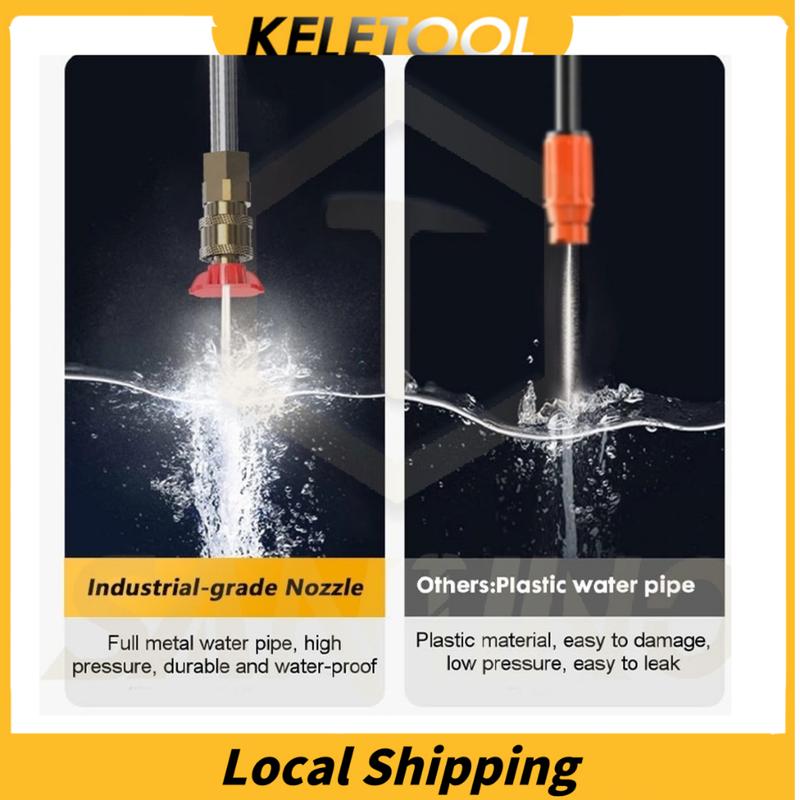 Product Introduction of LOCAL SHIPPING SG SELLER LOCAL STOCK  Water Spray Gun Water Jet High Pressure Powerful Sprayer Car Wash Washer Cordless Portable 2