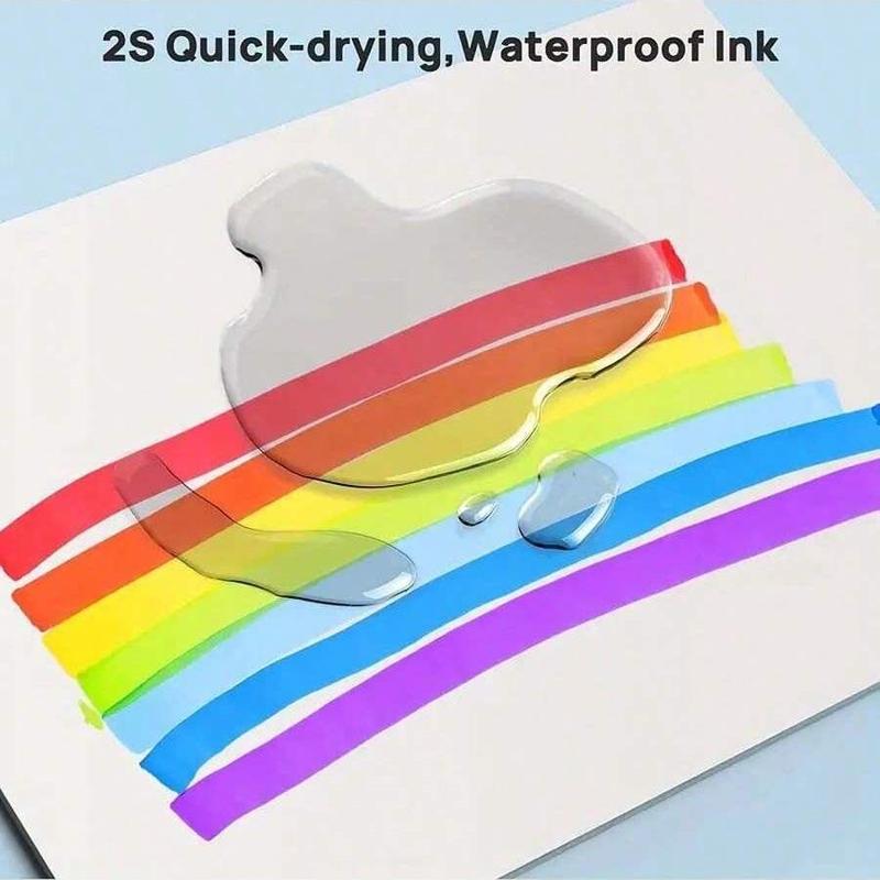Product Introduction of Double-ended Colorful Alcohol Marker Pen Set, 1 Set Waterproof Quick Drying Design Drawing  Marker Pen Set with Storage Bag, Stationery Supplies for Students School Home Office 1