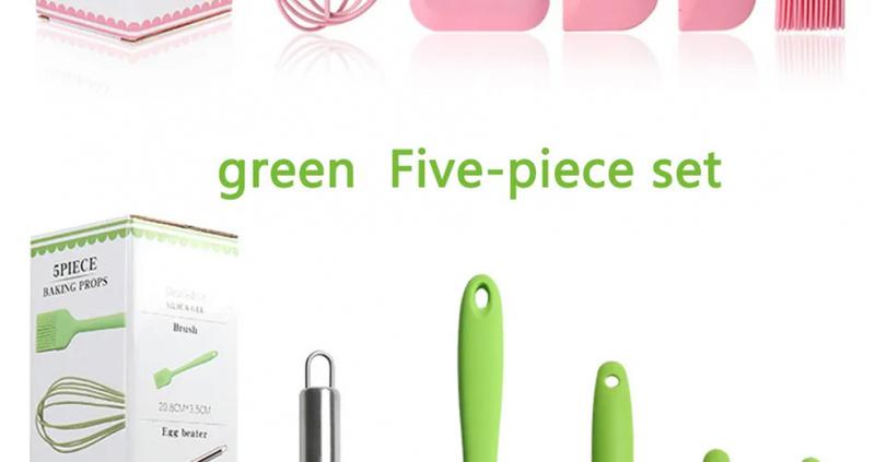 Product Introduction of Bộ Dụng Cụ Nấu Ăn Bằng Silicon, S9, 5 Cái / Bộ, Bao Gồm Bộ Đồ Dùng Nhà Bếp, Máy Đánh Trứng, Thìa, Bàn Chải Dầu, Máy Đánh Trứng Cầm Tay, Đồ Dùng Nhà Bếp, Đi Kèm Với Hộp 35
