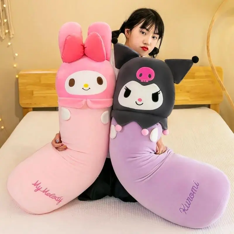 Guling Boneka My Melody Jumbo 80cm Bahan Plush Karakter Kuromi Melody Berlabel SNI Dolls Toys 0