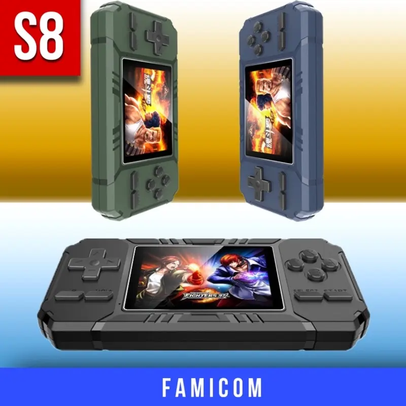 Máy Chơi Game Video Cổ Điển S8, Cầm Tay, 520 Trò Chơi, Có Ga Lăng Nhẹ 6