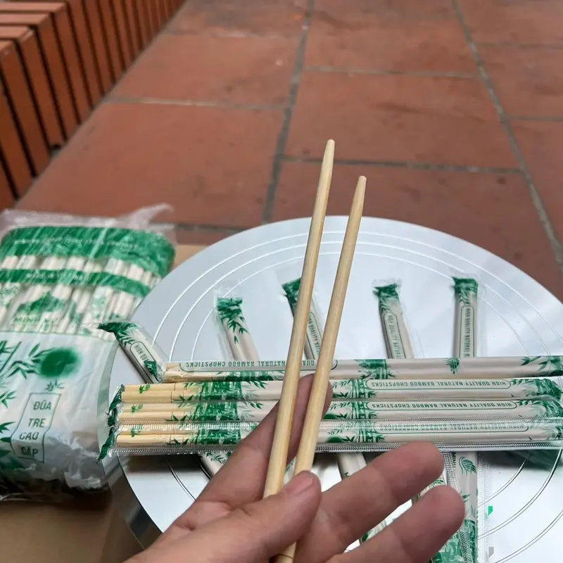 Đũa tre tiện lợi một lần tổ chức tiệc tùng, mang đi du lịch [1 gói 90-100 đôi]... 2