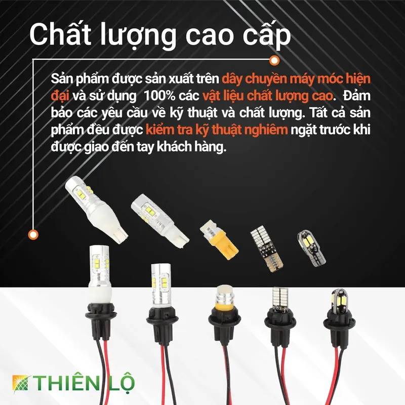 Đuôi đui gắn đèn xi nhan T1O đèn led t10 cao cấp phù hợp tất cả các đèn chân T10 của Thiên Lộ 3