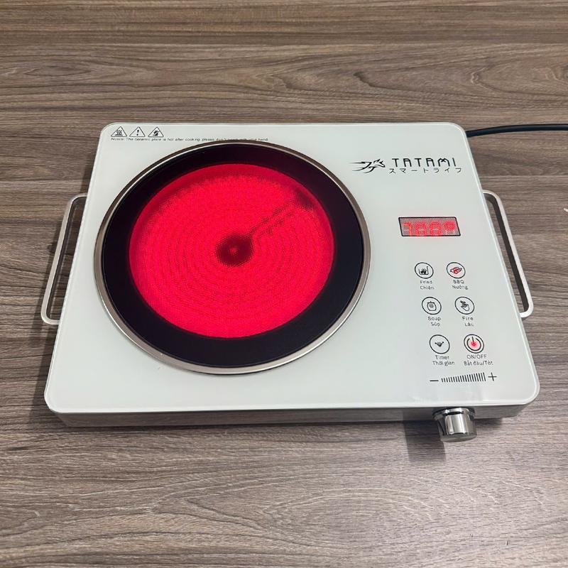 [BÁN CHẠY] Bếp Hồng Ngoại Tatami Không Kén Nồi Công Suất 3500W, Bếp Điện Hồng Ngoại Nhiều Tính Năng Nấu Và Nướng Trực Tiếp Trên Bếp, Bảo Hành 24 Tháng