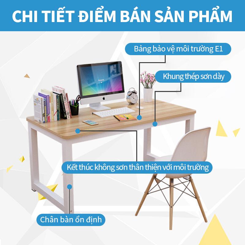 ICON Bàn làm việc Chất liệu cao cấp Bền vững và ổn định Mặt bàn rộng Phù hợp cho không gian gia đình, văn phòng, học tập bàn  60x120 6