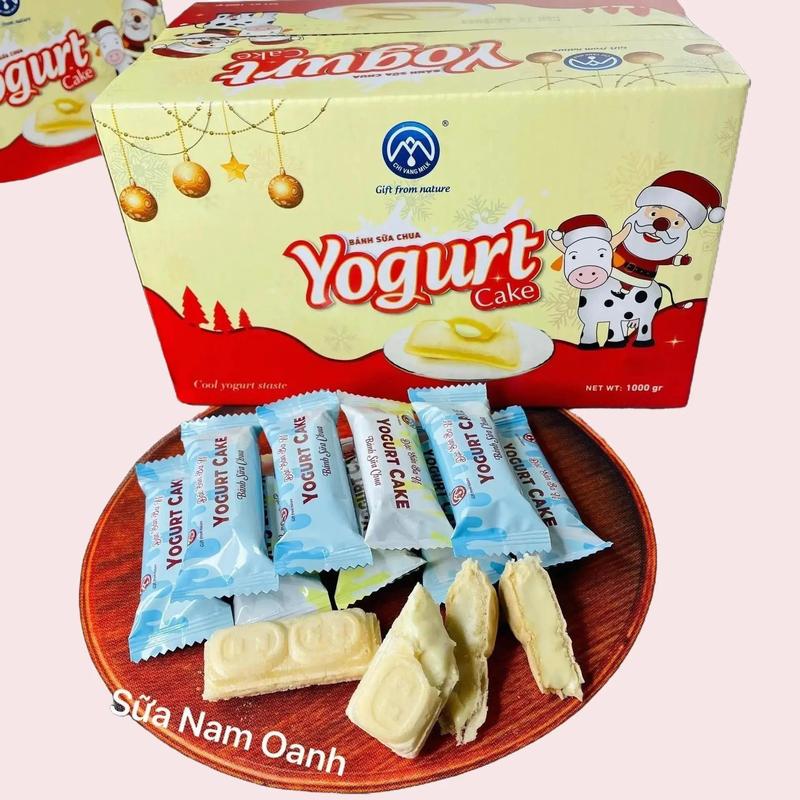 Hộp 1kg bánh sữa chua cao cấp ( hơn 100 chiếc) _ vị sữa chua thơm ngon_ Đặc sản Ba Vì ( Sữa Nam Oanh) Vị Chua Cake Food