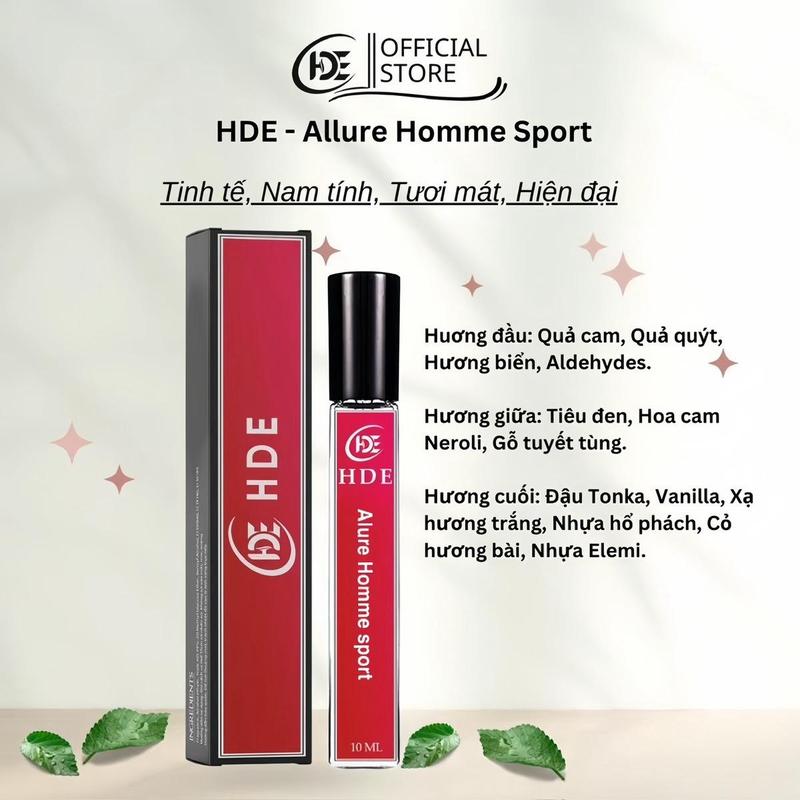 Product Introduction of HDE -  Allure Homme Sport -  Tinh tế, Nam tính, Tươi mát, Hiện đạiIII 0