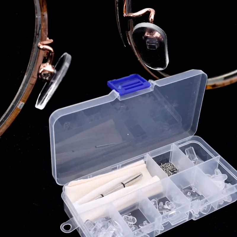 Miếng Đệm Mũi Kính Mắt, 36 Cặp, Với Tuốc Nơ Vít, Nhíp, Móc Tai, Hình Bầu Dục, Đệm Khí, Miếng Đệm Mũi, Chống Trượt Và Chống Sốc, Làm Bằng Silicon, Thích Hợp Để Thay Thế Và Sửa Chữa Kính Mắt, Phụ Kiện 2