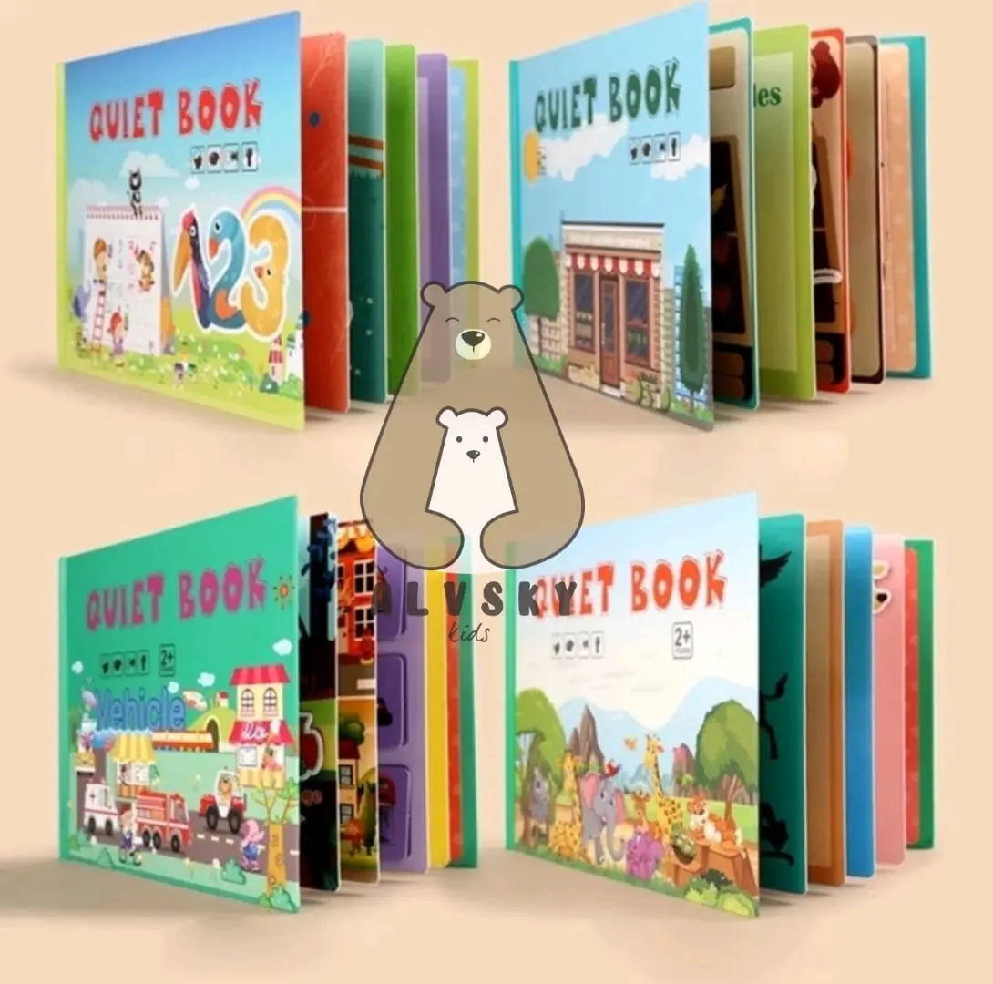 QUIET BOOK/ BUSY BOOK/ BUKU AKTIVITAS EDUKASI ANAK/ KIDS ACTIVITY BOOK