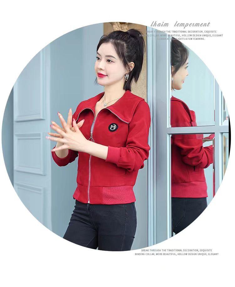 Product Introduction of Áo Khoác Ngắn Lót Lông Cừu / Không Lót Lông Cừu Cho Nữ, Áo Khoác Đồng Phục Bóng Chày Thường Ngày, Phong Cách Chanel Đa Năng Mới, Mùa Xuân Và Mùa Thu 17