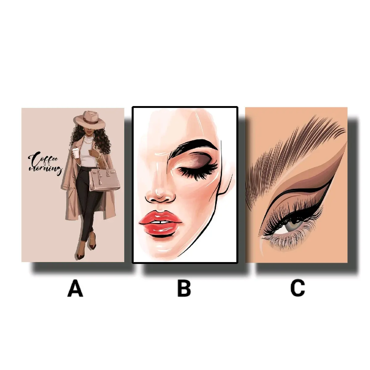 Hiasan Dinding Walldecor Salon Tema Kecantikan Untuk Salon dan Kamar Perempuan Pajangan Kayu Minimalis Aesthetic