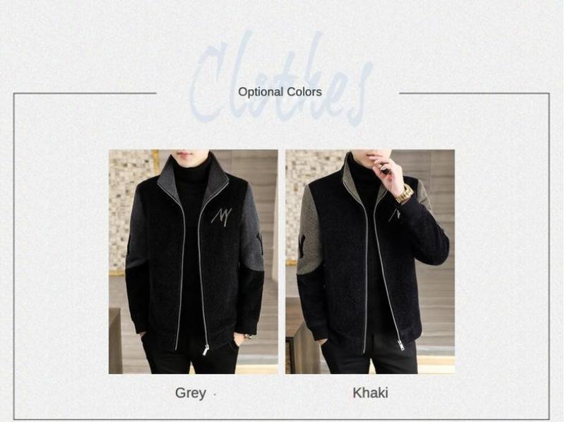 Product Introduction of 2024 new men's letter casual jacket, zipper cardigan design, comfortable and soft fabric, casual and versatile. 5