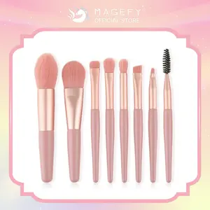 Brush Makeup 8 Pcs/Set Brush Makeup Set Bibir Alis Sisir Eyeshadow Powder Foundation Kuas Kosmetik Eyebrow