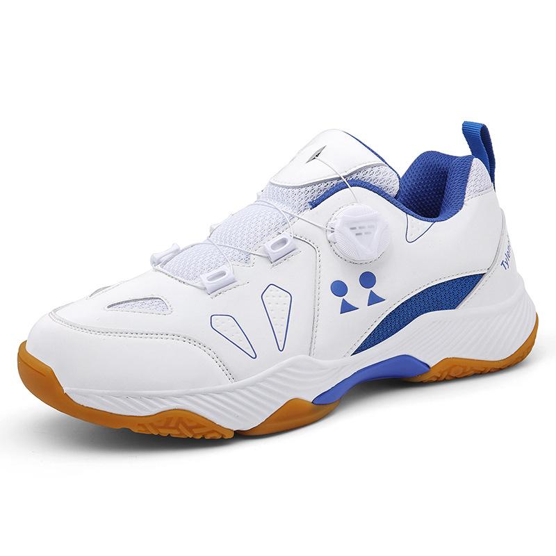 In Stock Professional Badminton Shoes Non-Slip Tennis Shoes Volleyball Shoes Sneaker Table Tennis Ball Shoes Competitive Table Tennis Ball Shoes Badminton Shoes Tennis Shoes Lightweight Sneaker Men and Women Breathable Rotating Button Retail 5