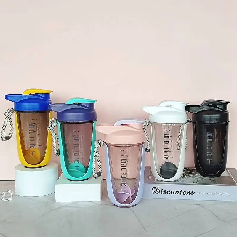 [ Hot selling in store ] Men's rocking cup, women's protein powder meal replacement, milkshake mixing cup, fitness sports water cup, scale portable mixing ball cup