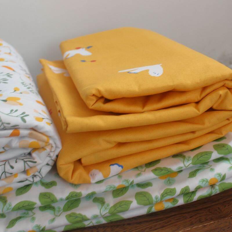 Product Introduction of Exported to UK Original Order 100% Pure Cotton Active Print Quilt Cover Four-Piece Set Single Double Duvet Cover Bed Sheets Pastoral Cotton 32