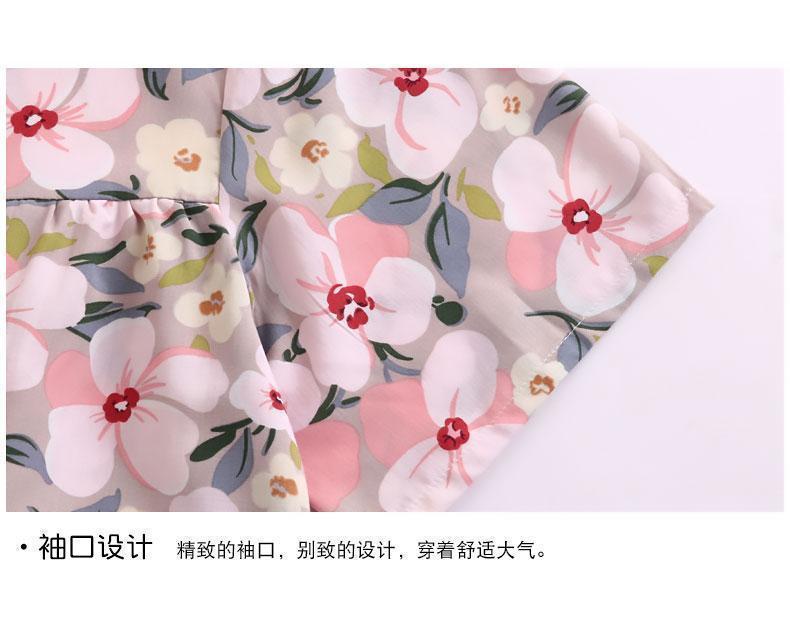 Product Introduction of Cotton and silk short-sleeved dress, summer new anti-bumping loose nightdress loose can be worn outside thin loungewear women 39