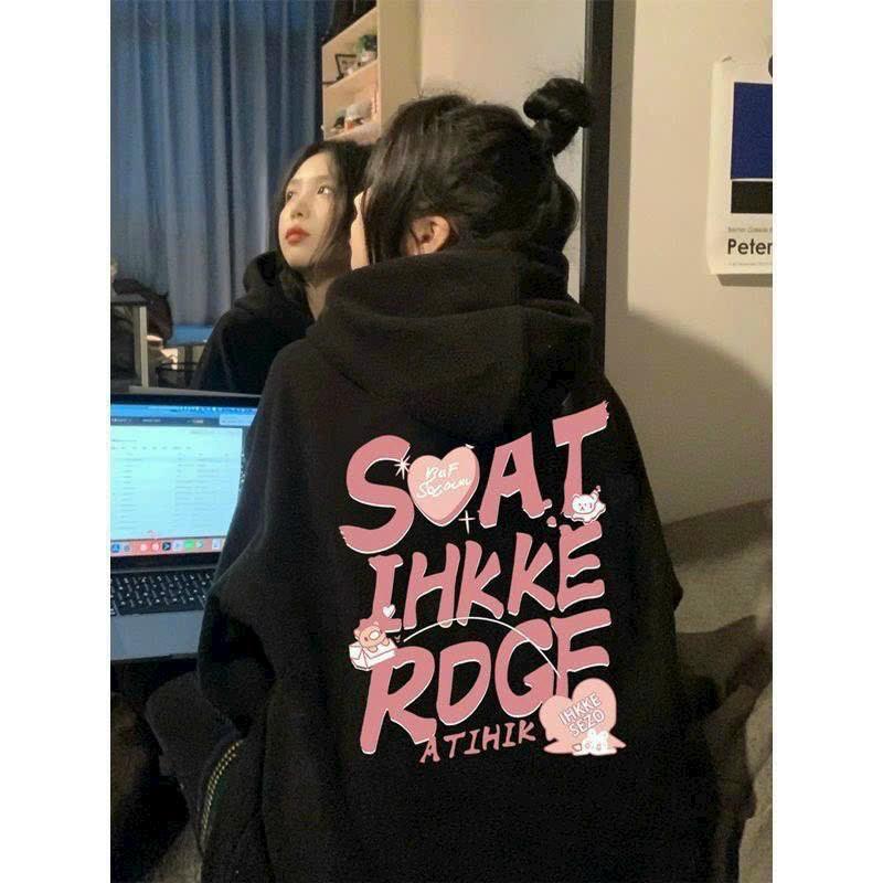  Áo hoodie nam nữ in SOAT hồng 3D chống nắng giữ ấm - Menswear 