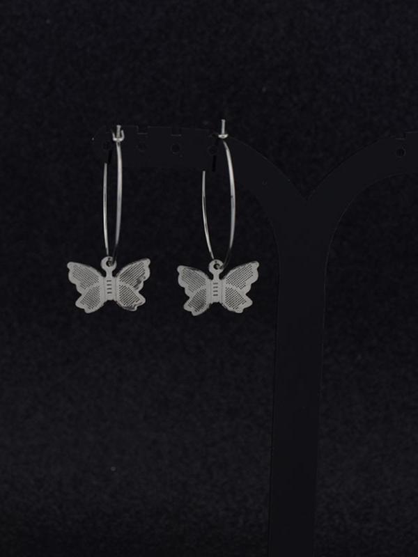 Butterfly Design Earrings, Fashionable Jewelry for Women & Girls, Trendy All-match & Exquisite Jewelry for Birthday Gift 6