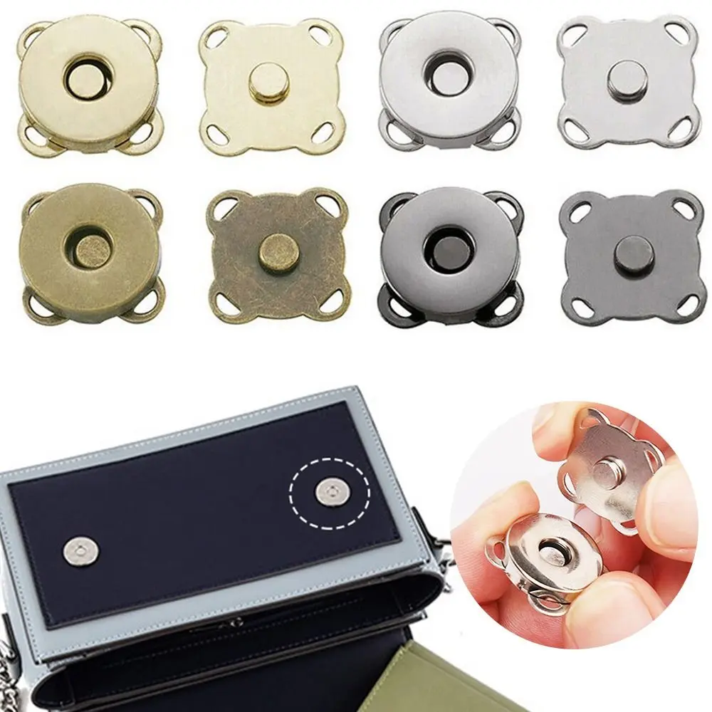 1Pair Bags Parts Accessories 14/18mm Plum Blossom Metal Buttons Self-Sewing DIY Snap Buttons Wallet Craft Fasteners Clasps Buttons For Clothes Bags Shoes