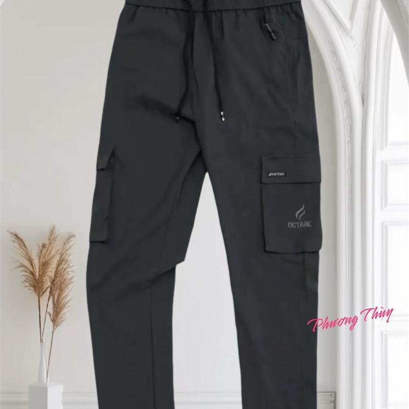 Quần  Jogger Nam Túi Hộp Suông .Vải Mịn Mát .Co Giản Tốt Thiết Kế Tinh Tấn .Cá Tính Năng Động ,Sport 1
