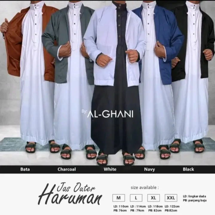jas outer haruman, jas pria dewasa