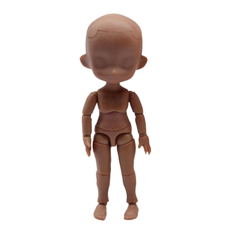 1/12 Doll Head Joint Flexible Ball Jointed Dolls Toy Gifts Body Doll Model Rotatable Nude Doll Free Standing 14cm 0