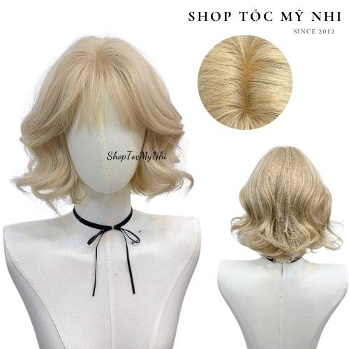 Tóc Giả Mỹ Nhi Da Đầu Dệt Kim Xoăn Ngắn CH008