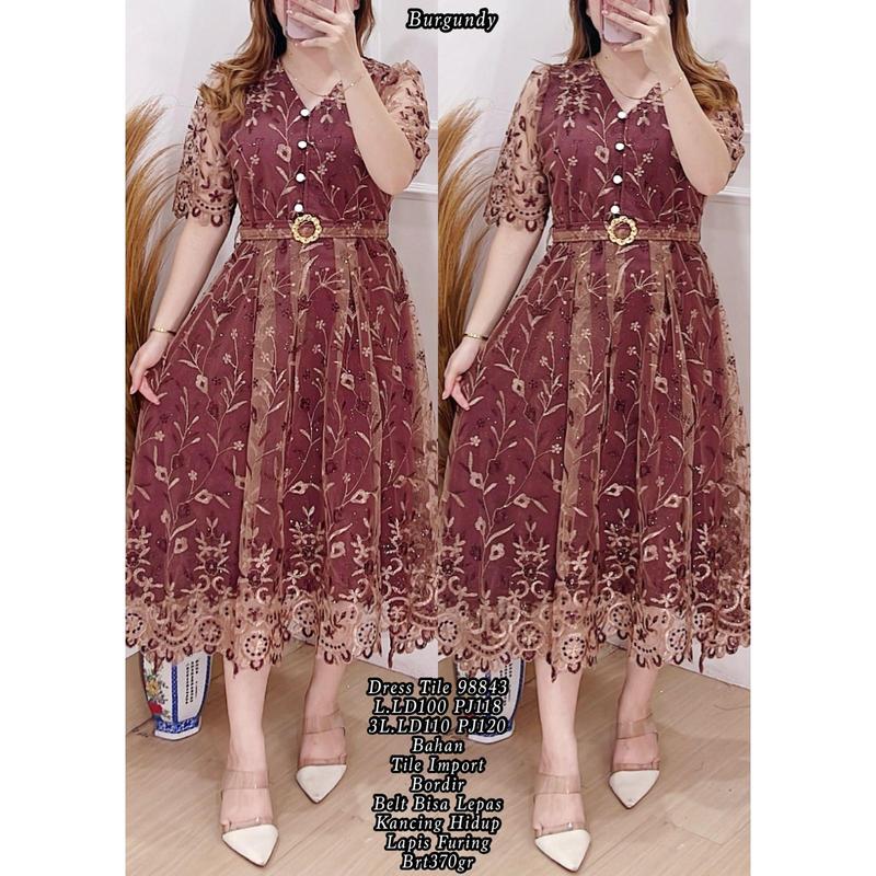 NEW DRESS WANITA  TILE 98843 TILE IMPORT 2