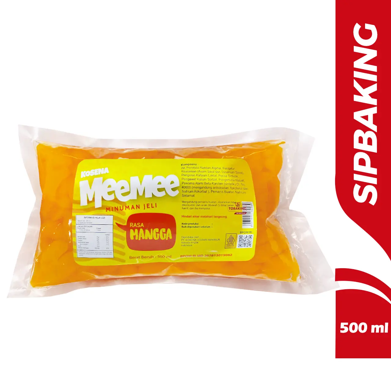 Kosena Jelly Bentuk Jeruk / Kosena Meemee Topping minuman Jeli Jeruk Rasa Mangga 500ml