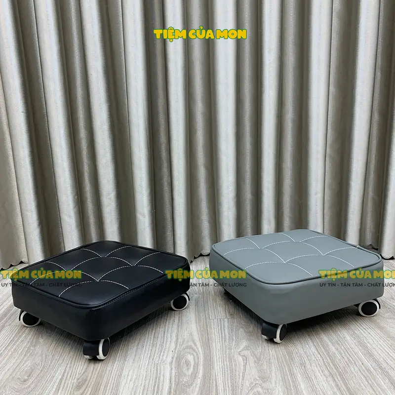 Ghế Múi Vuông Bệt Bánh Xe, Ghế Nail Bệt, Ghế Ngồi Làm Móng, Nhặt Rau, Rửa Bát, Giặt Đồ Tiện Lợi Hàng Sẵn Shop 6