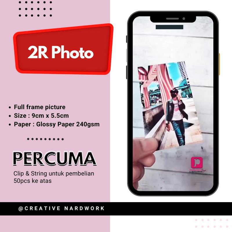 Print 2R Photo, Cuci gambar 2R (minimum order 10) - TikTok Shop Malaysia