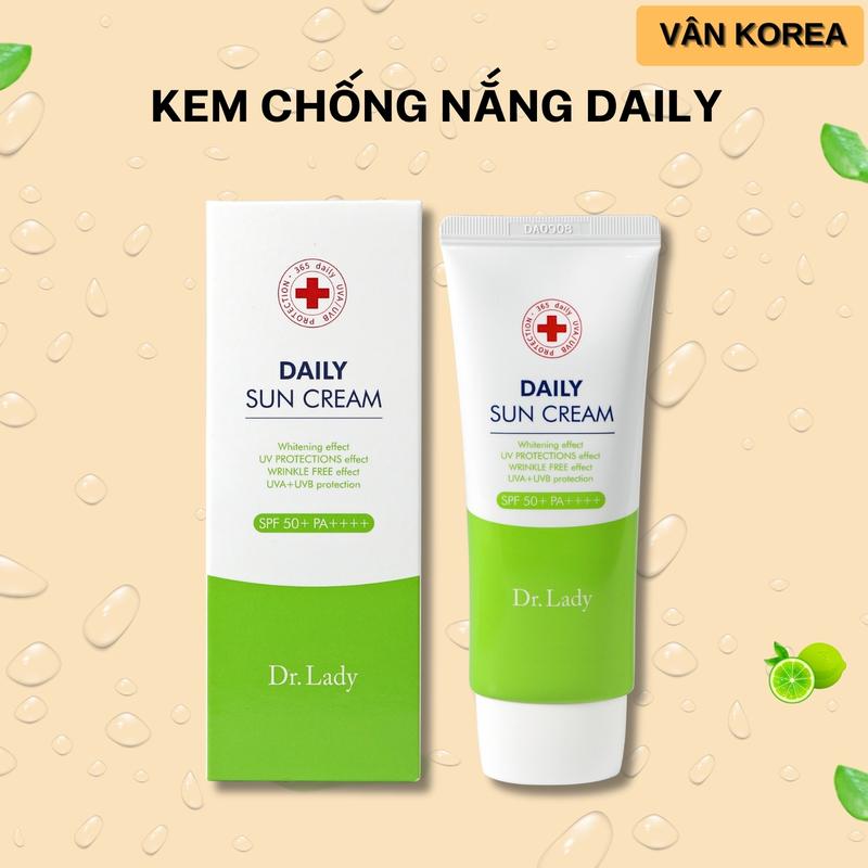  CA12. Kem Chống Nắng Daily Sun Cream  60ml  – Dưỡng Ẩm Bảo Vệ Và Làm Sáng Da kem  chong nang han quoc Sunscreen Skincare 