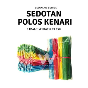 [10 Pack] Sedotan Polos (Kenari/Lovebird/Murai) Murah @10 Pack | lorek bening cola cola kelapa tomat teh sirup jus ekonomis murah kuat Pack D95