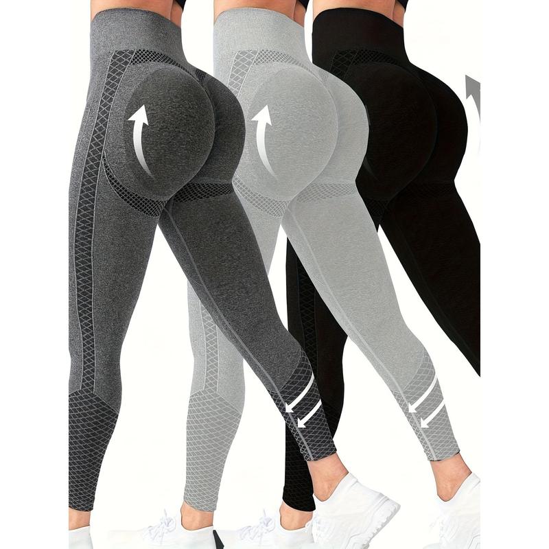 TikTok Shop 3 Pack High Top Sports Leggings Suit Compression Yoga Pants with Abdominal Control Women s Sports Sportswear Seamless Comfortable and Fashionable Wide Belt