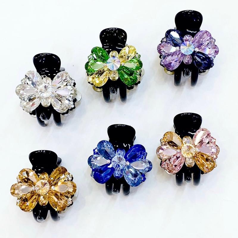  Kẹp tóc càng cua 3 răng đính đá xoàn pha Lê Cao cấp mã KT24,kẹp tóc thời trang cao cấp dành cho nữ 