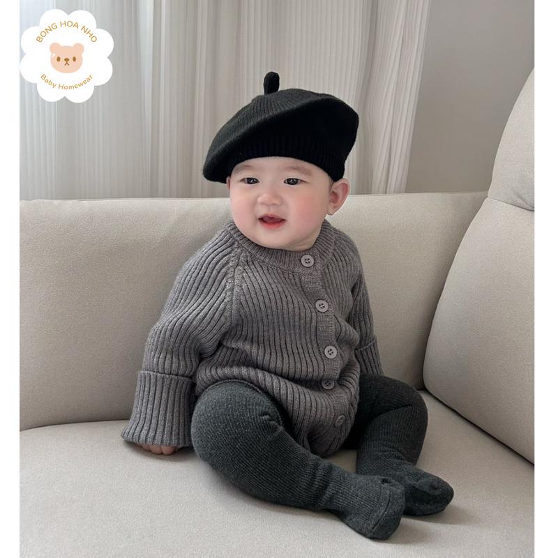 5kg - 13kg - CÓ SẴN - Hàng QCCC Bodysuit len cho bé trai bé gái BH24018 body Jumpsuit