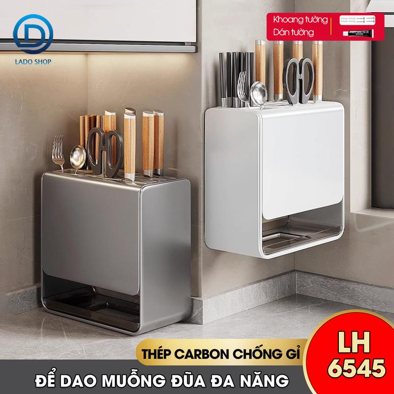 Kệ để dao muỗng đũa treo tường hoặc để bàn LH-6545 thép carbon chống rỉ