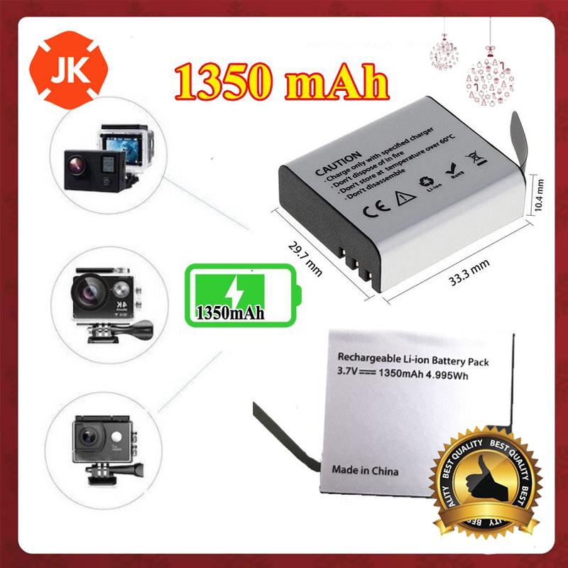 Pin 1350 mAh Cho Mọi Camera Hành Trình Eken H9r SJCAM 4000 Amkov Camera 4k