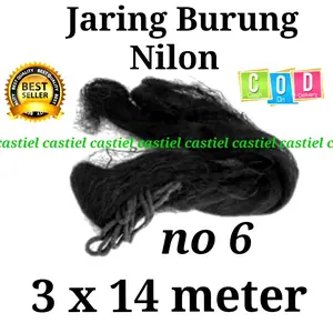 jaring burung hitam siap pakai emprit bondol kutilang perkutut deruk blekek